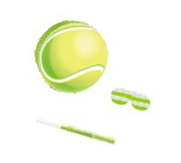 Sharplace Piñata de balle de tennis, fournitures de fête sportive, décoration de fête facile à remplir, confettis pour anniversaires, festivals, fêtes