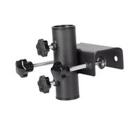 Sharplace Pince fixation pour parasols et mâts drapeau, poignée réglable 2-6 cm, fixation sécurisée à deux boutons, accessoires noirs pour balustrades et