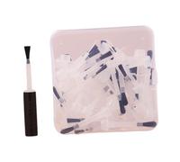 Sharplace Pinceau de rechange pour vernis à ongles, poudre à tremper, liquide, outils de manucure pour tremper la poudre, pinceaux faciles à utiliser pour gel à, 60 Pièces Noires