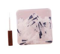 Sharplace Pinceau de rechange pour vernis à ongles, poudre à tremper, liquide, outils de manucure pour tremper la poudre, pinceaux faciles à utiliser pour gel à, 60 Pièces Marron