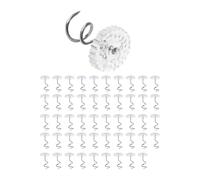 Sharplace Pinces à draps sans, fixations à clous, têtes transparentes professionnelles, supports de draps antidérapants pour la maison, pinces, punaises, 50 Pièces