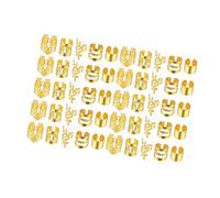 Sharplace Pinces à tresses, anneaux pour cheveux, bijoux décoratifs pour cheveux pour femmes, pour événements formels, fêtes, festivals, spectacles, or 50 Pièces