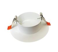 Sharplace Plaque de Recouvrement de Plafond, Plaque de Couverture de Plafond, Panneau Décoratif, Plafond Rond Installation Facile, Capuchon de Trou pour Plafonnier, pour Ouvertures, M