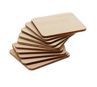 Sharplace Plaque en Bois MDF Ornement de Décoration Artisanat DIY Pièce en Bois, 60x60mm 10 pièces