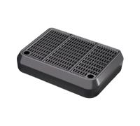 Sharplace Plateau de Rangement pour bac à litière pour Chats âgés, avec marchepied intégré et bac récupérateur de litière, Gris Foncé