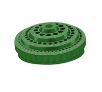 Sharplace Plateau de rangement pour forets, conteneur pour accessoires de salon de manucure, plateau rotatif rond, support de perceuse multi-trous professionnel, Vert