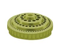 Sharplace Plateau de rangement pour forets, conteneur pour accessoires de salon de manucure, plateau rotatif rond, support de perceuse multi-trous professionnel, Vert Clair