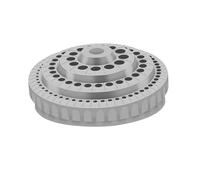 Sharplace Plateau de rangement pour forets, conteneur pour accessoires de salon de manucure, plateau rotatif rond, support de perceuse multi-trous professionnel, Gris