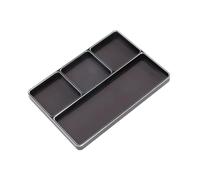 Sharplace Plateau de rangement pour vis, pièces et accessoires, en métal, idéal pour la réparation de téléphones, vis, accessoires auto et composants, Noir