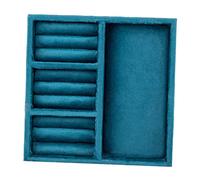 Sharplace Plateaux Organisateur de Bijoux empilables, vitrine en Velours pour Boucles d'oreilles Broches bagues Broches