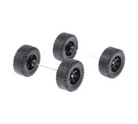 Sharplace Pneu modifié à l'échelle 4x1/64, pour modèles de voitures, accessoires de voiture, adultes et enfants, noir