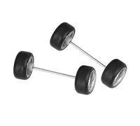 Sharplace Pneu modifié à l'échelle 4x1/64, pour modèles de voitures, accessoires de voiture, adultes et enfants, Argent A