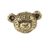 Sharplace Poignée de porte de meuble en laiton avec ours, jolie décoration pour la maison, pour armoire, tiroir, pour salon, maison, ferme, Tête D'ours En Bronze