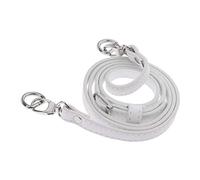 Sharplace Poignée Réglable Amovible PU Sac à Bandoulière Anse de Sangle à Porté Epaule Bricolage, 120 cm, Boucle Blanche - argentée