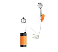 Sharplace Pommeau de Douche Portable pour Camping, Affichage LED Intelligent, 4 800 mAh, pour randonnée, Lavage de Voiture, extérieur, Douche à 3 Vitesses