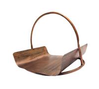 Sharplace Porte-bûches pour cheminée, Panier à bûches décoratif pour intérieur et extérieur, Accessoires de Chauffage au Bois, Jardin, Couleur Cuivre