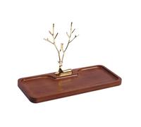 Sharplace Porte-clés, porte-bague, plateau de rangement cosmétique moderne, plateau de rangement pour clés, table d'entrée, montres, table d'appoint, L