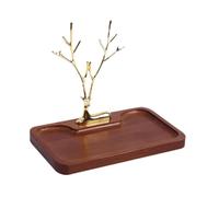 Sharplace Porte-clés, porte-bague, plateau de rangement cosmétique moderne, plateau de rangement pour clés, table d'entrée, montres, table d'appoint, S