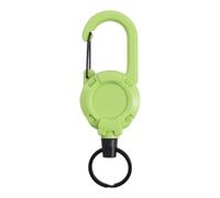 Sharplace Porte-clés rétractable robuste, porte-clés portable, porte enrouleur pour et randonnées, Vert