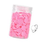 Sharplace Porte-colle pour extensions de cils, godets de colle, accessoires pratiques, créatifs et compacts pour les écoles d'esthétique, Rose En Nid D'abeille Rouge