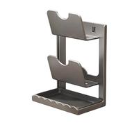 Sharplace Porte-couvercles, planche à découper, range-couverts, installation facile, organisateur multifonctionnel pour porte de placard ou mur, Gris 2 Niveaux