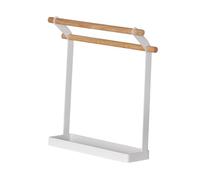 Sharplace Porte-serviettes à 2 barres, gain de place, robuste et simple, pour le bain, le linge et la salle de bain