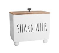 Sharplace Porte-tampons pour salle de bain, organiseur de serviettes hygiéniques, conteneur de perles de lessive avec couvercle pour comptoir, boîte de