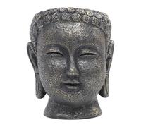 Sharplace Pot de Fleurs en Forme de tête de Bouddha - Idéal pour Bureau, Jardin, Balcon ou, 9 Cm X 9.4 Cm X 11 Cm