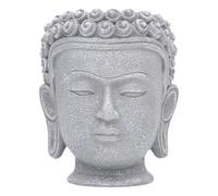 Sharplace Pot de Fleurs en Forme de tête de Bouddha, Objet décoratif avec Trou de Drainage, idéal comme Centre de Table ou Objet de décoration pour Bureau ou, Hauteur 10.6 Cm