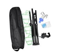 Sharplace Potence pour perfusion réglable et portable avec 4 crochets, support pour sac d'égouttement, support amovible et pliable pour lit, chevet, maison, avec Sirène à Crochet