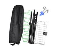 Sharplace Potence pour perfusion réglable et portable avec 4 crochets, support pour sac d'égouttement, support amovible et pliable pour lit, chevet, maison, avec Panier