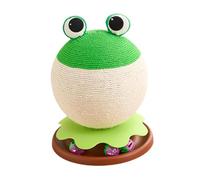 Sharplace pour Chaton, Boule à gratter pour Chat, Design Unique et Amusant, Arbre à recouvert de sisal, griffoir pour pour l'exercice, Grenouille