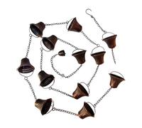 Sharplace pour gouttières avec 12 coupelles pour Drainage des Avant-toits, 12,5 Pieds, métal Robuste pour Descente de gouttière décorative pour