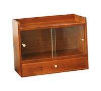 Sharplace Présentoir à cosmétiques en bois polyvalent, cadeaux d'anniversaire pour vanité, support de maquillage, support de rangement pour tasses à thé, Verre Propre