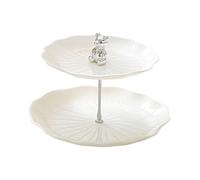 Sharplace Présentoir à cupcakes multifonctionnel en forme de lotus, idéal pour les fêtes. Ce présentoir à gâteaux en forme de lotus est parfait pour les petites, White W Silver Bear