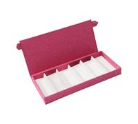 Sharplace Présentoir à lunettes, présentoir à lunettes, boîte de rangement à 6 compartiments, organiseur de lunettes pour table et maison, Rose