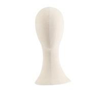 Sharplace Présentoir de Chapeau, Modèle de Tête de Mannequin, Support D'écouteurs, Porte-perruque En Lin, Modèle D'affichage de Postiche pour Casque, Chapeau D', cou court
