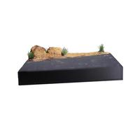 Sharplace Présentoir de diorama d'autoroute à l'échelle 1/64, ornement, modèle de scène miniature pour micro-, simulation de table de sable