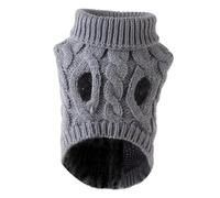 Sharplace Pull tricoté pour chien, vêtements d'hiver pour chien, Costume tricoté pour chiot, vêtements pour animaux de compagnie, pour marche en plein air, Gris L