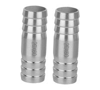 Sharplace Raccord de Tuyau Rond en Acier Inoxydable 304 de qualité supérieure pour Outils pneumatiques et compresseurs d'air, 2 pièces, 20 Mm X 60 Mm