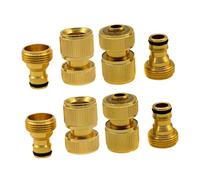 Sharplace Raccord Rapide pour Tuyau d'arrosage, Adaptateur de Connexion Robuste et de qualité supérieure, Installation Facile, Multifonctionnel, en Laiton