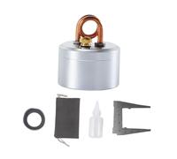 Sharplace Réchaud de Camping à Alcool avec Sac de Rangement, Mini-Four Compact et Efficace pour Barbecue, Cuisson du thé et Autres activités culinaires en Plein, Argent