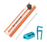 Sharplace Règle de marquage pour le travail du bois, règle de traçage multifonctionnelle, réglable et précise, outil de mesure pour les projets de bricolage de, 4 Pièces