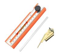 Sharplace Règle de marquage pour le travail du bois, règle de traçage multifonctionnelle, réglable et précise, outil de mesure pour les projets de bricolage de, 1 Ruler W 1 Compass