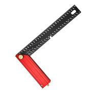 Sharplace Règle de mesure multi-angles pour charpentier, équerre de précision pliable en L pour ingénierie, charpentier et menuisier