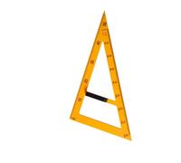 Sharplace Règle d'enseignement multifonction règle de géométrie mathématique grand nombre équipement de géométrie mathématique pour le bureau de classe d'école, 60 Triangles