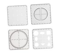 Sharplace Règle géométrique, pochoirs de dessin, modèles de mesure, fonctions mathématiques, règle pour l'architecture, le travail du bois, la peinture, la, pour La 8e Année