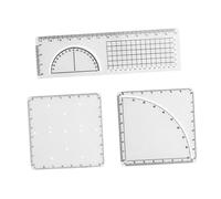 Sharplace Règle géométrique, pochoirs de dessin, modèles de mesure, fonctions mathématiques, règle pour l'architecture, le travail du bois, la peinture, la, pour La 7e Année