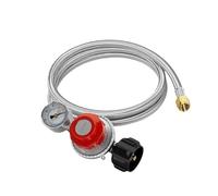 Sharplace Régulateur de Propane Haute Pression 0-30 PSI, Ensemble de Tuyau de régulateur de Propane de qualité supérieure Haute Performance avec manomètre pour, 5 Pieds