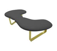 Sharplace Repose-mains professionnel pliable pour nail art, incliné à 15°, design ergonomique, idéal comme cadeau pour femme, Noir